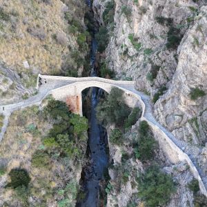 civita ponte del diavolo foto drone 